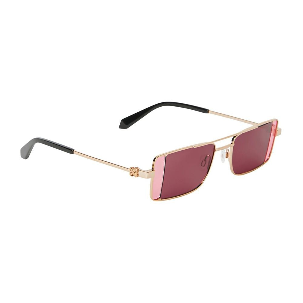 Off-White Oeri14a Cortez Rectangular Gold-Tone Sunglasses