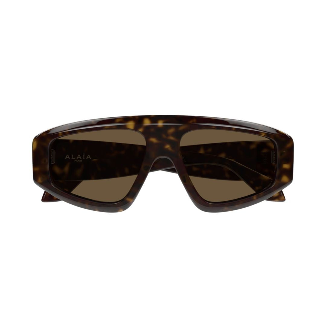 Azzedine Alaïa Oversized Rectangular Tortoiseshell Sunglasses