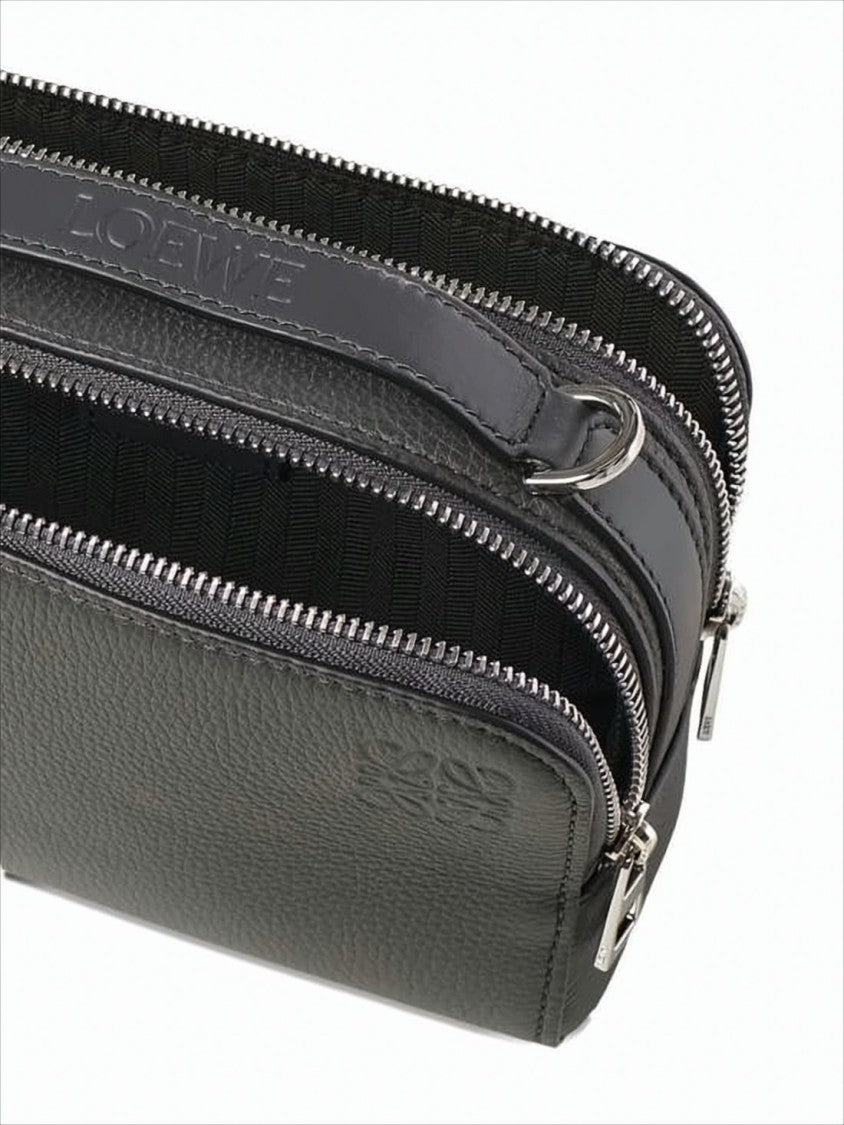 Loewe Textured Calf Leather Rectangular Clutch