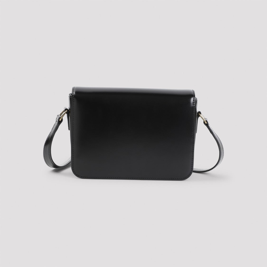 Celine Teen Triomphe Black Calf Leather Shoulder Bag