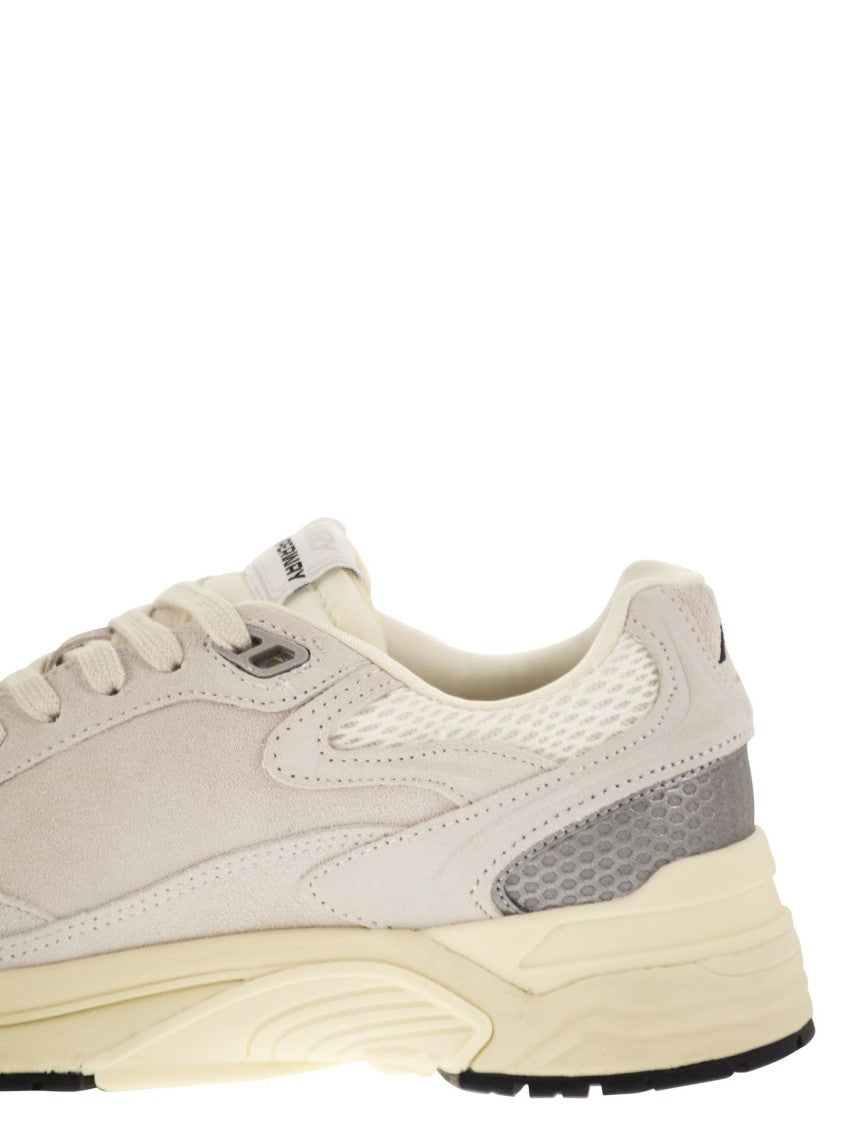 Autry Hyperway - Suede And Mesh Trainers