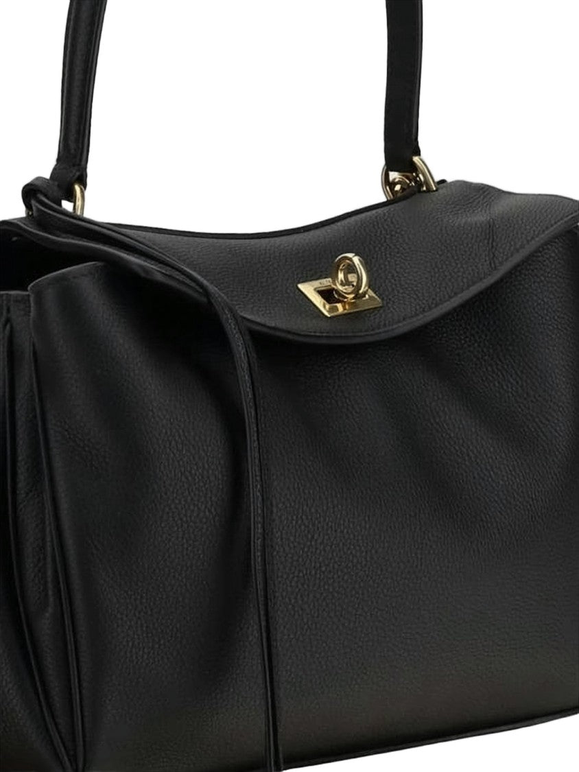 Balenciaga Structured Smooth Cowhide Crossbody Bag