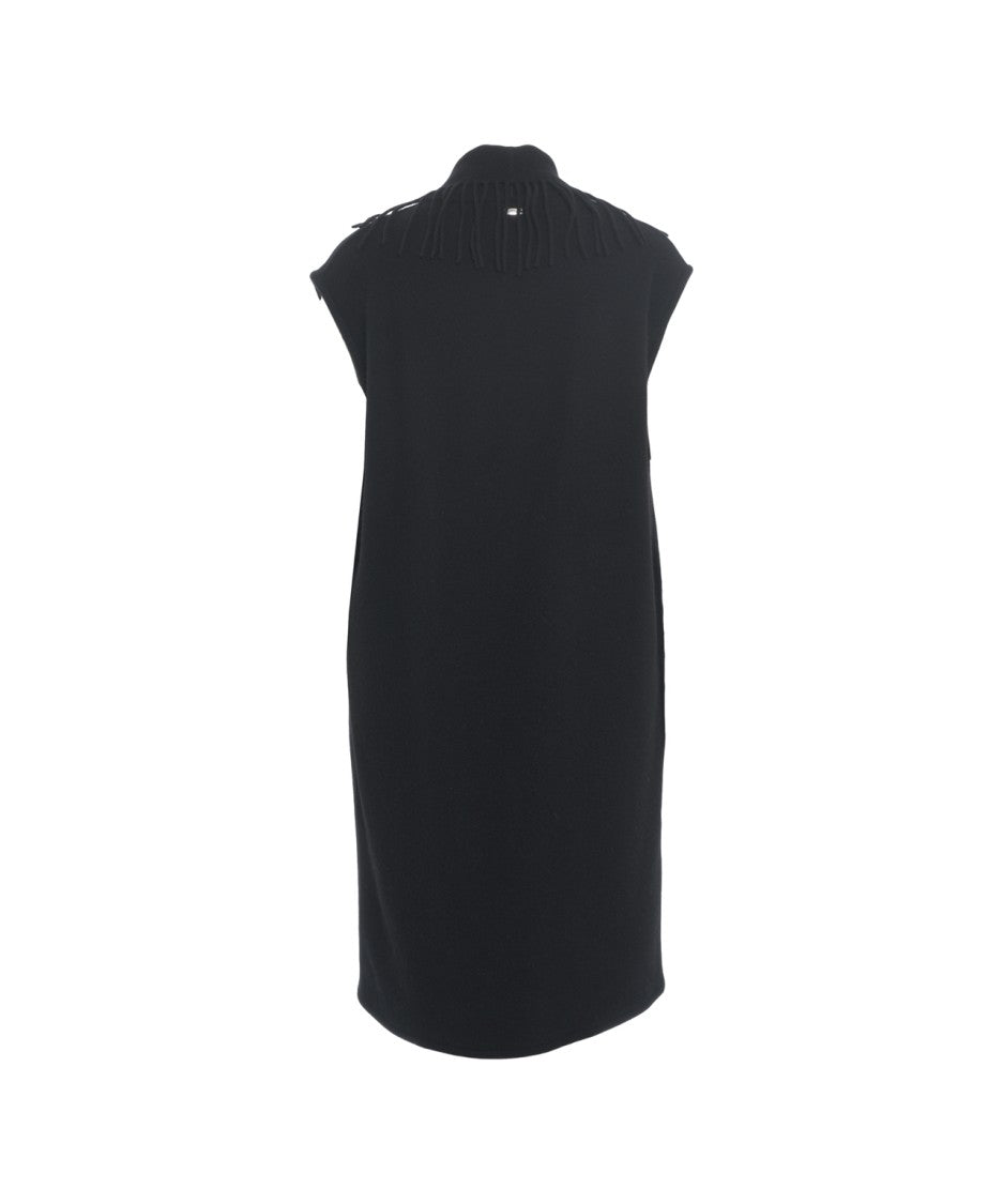 Herno Fringe-Detail Wool And Cashmere Gilet With Nylon Inserts