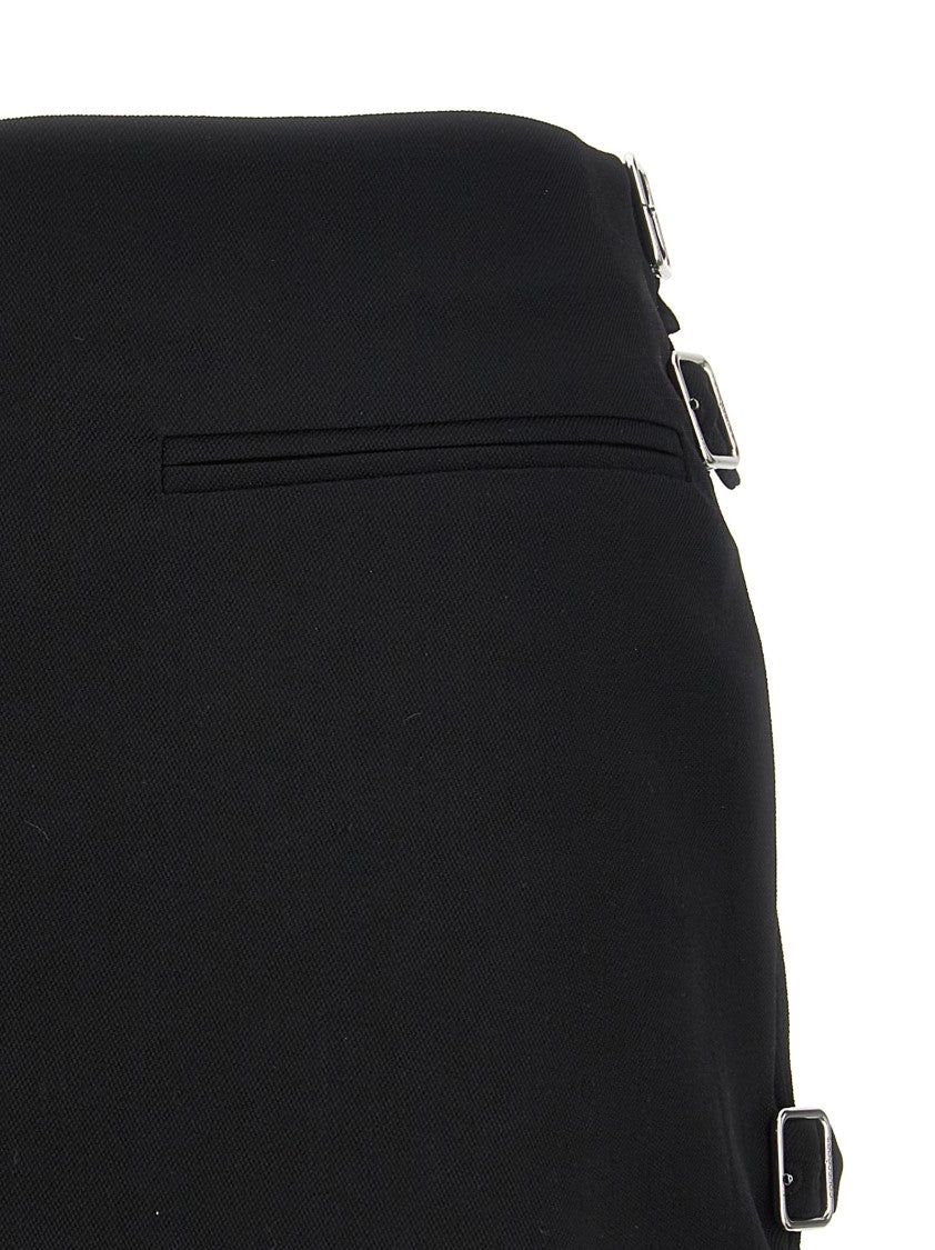 Courrèges Multi Sangle Wool Mini' Skirt