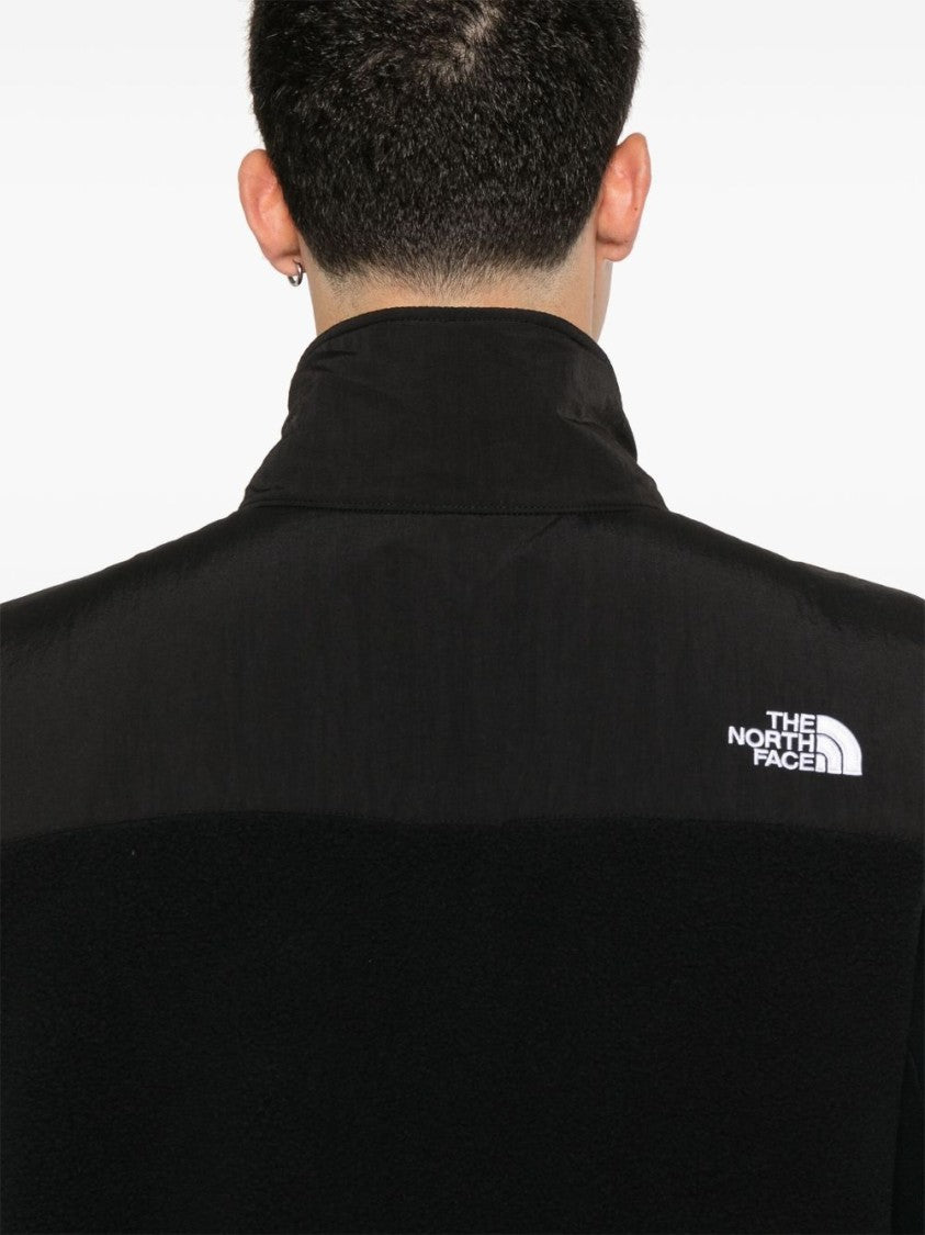 The North Face High Collar Black Fleece Zip Jacket