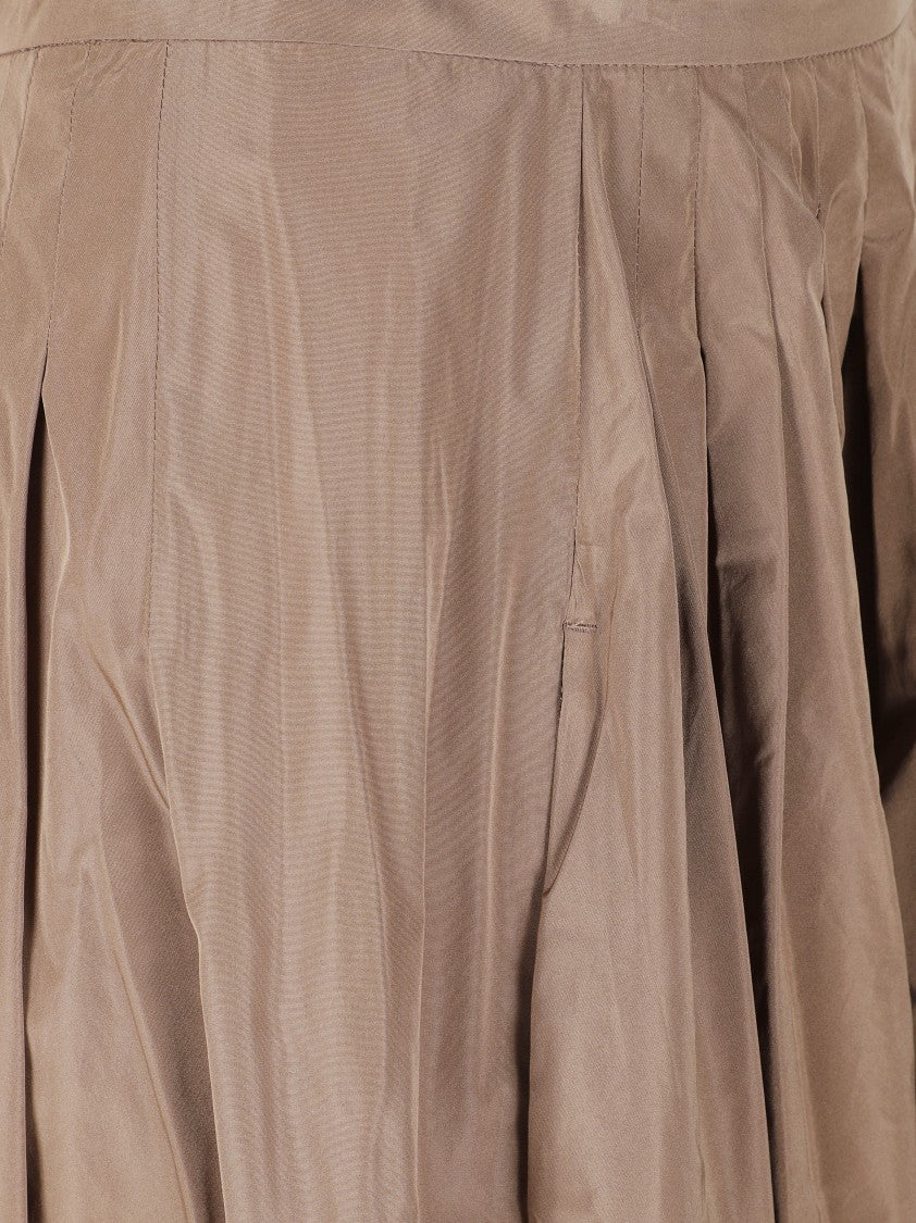 Max Mara Pleated Midi Skirt With High Waist