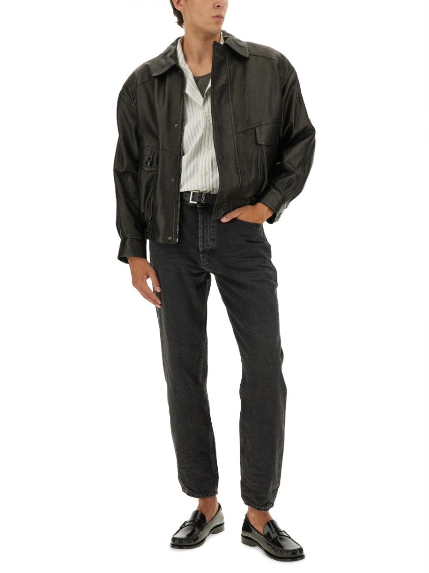 Saint Laurent Cassandre Striped Shirt