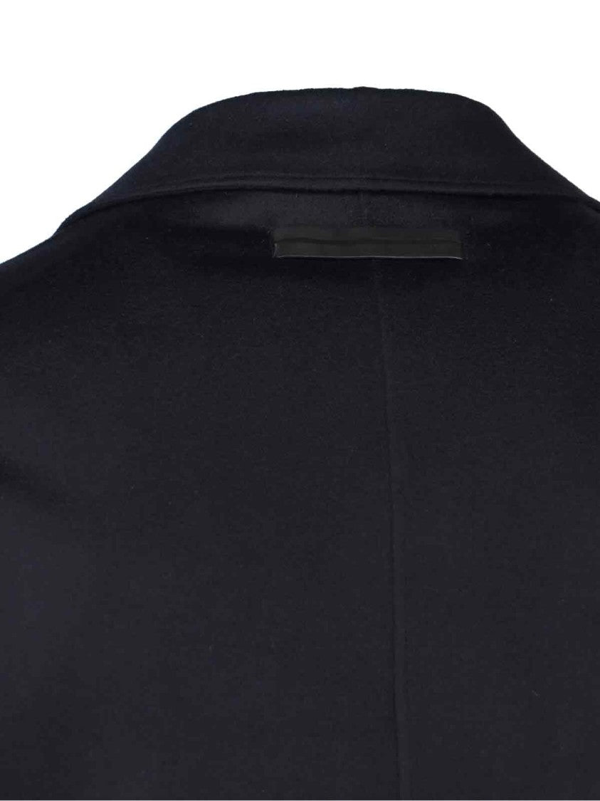 Zegna Cashmere Shirt Jacket With Classic Collar And Button Closure