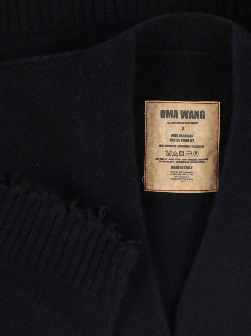 Uma Wang Destroyed Detail Cardigan – Black