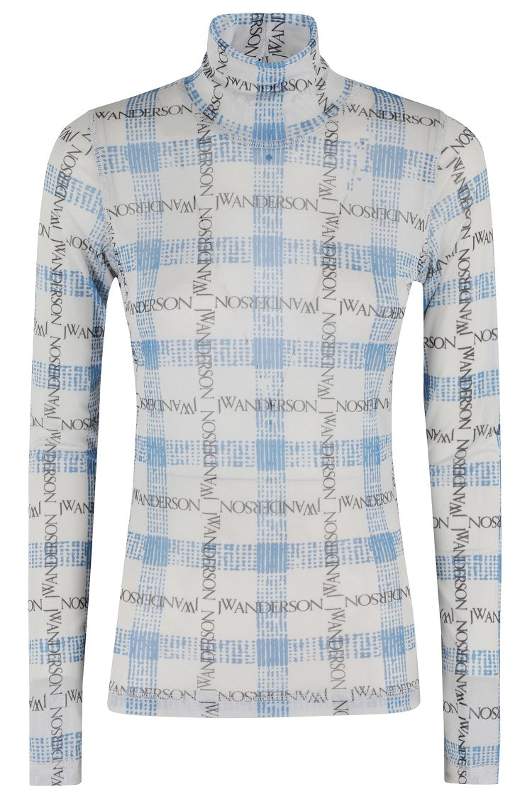 J. W. Anderson Fitted Turtleneck With All-Over Logo Print