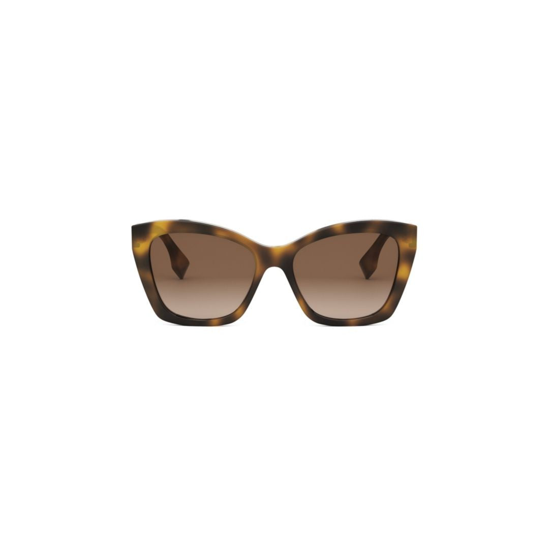 Fendi Fe40151i Oversized Square Frame Tortoiseshell Sunglasses