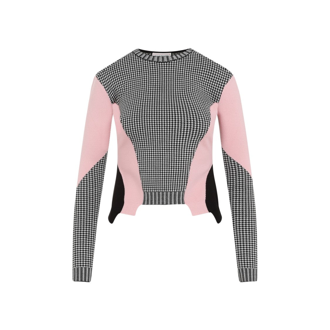 Alexander Mcqueen Houndstooth Wool Pullover