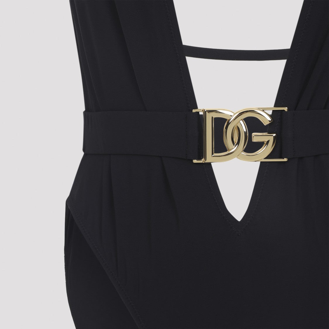 Dolce & Gabbana Black Polyamide One-Pice