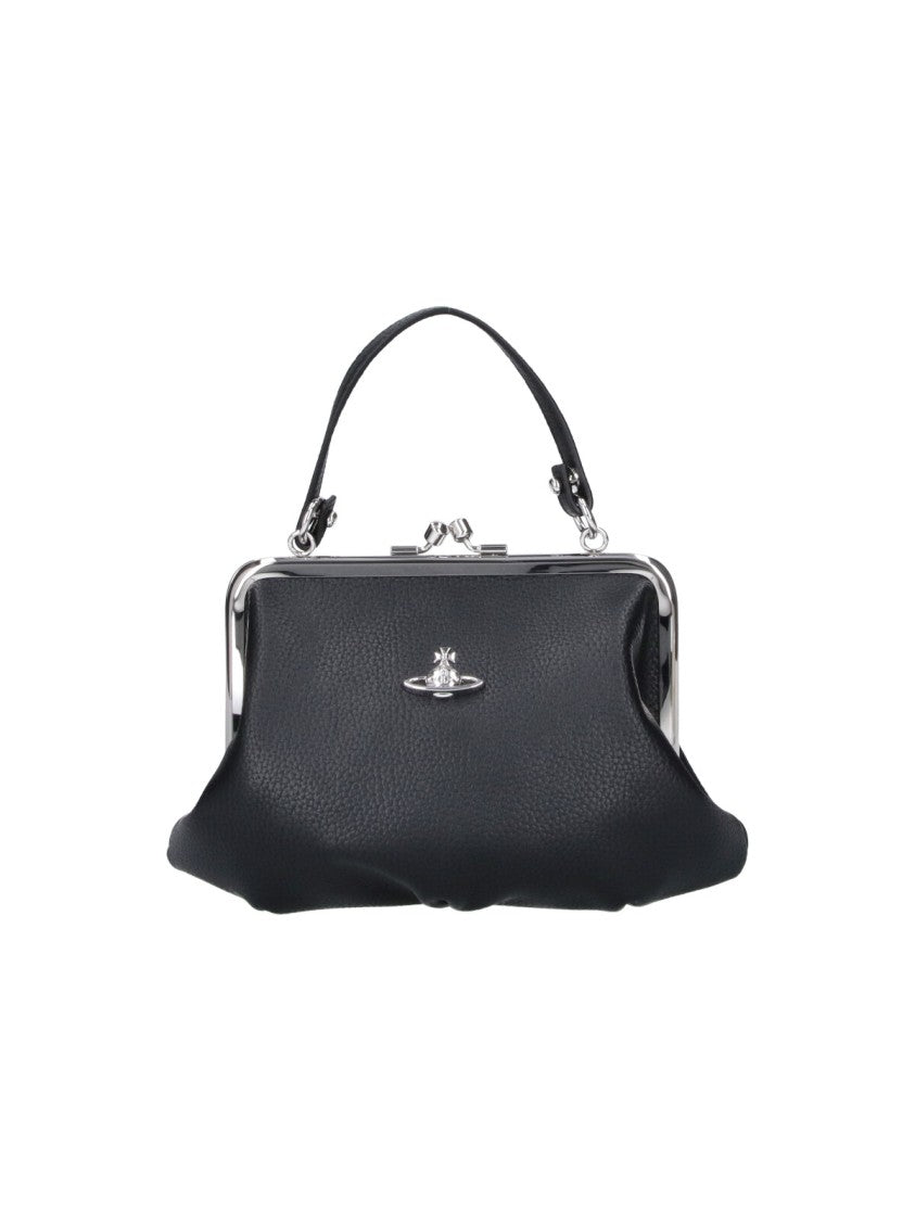 Vivienne Westwood Granny Frame Studded Faux-Leather Handbag
