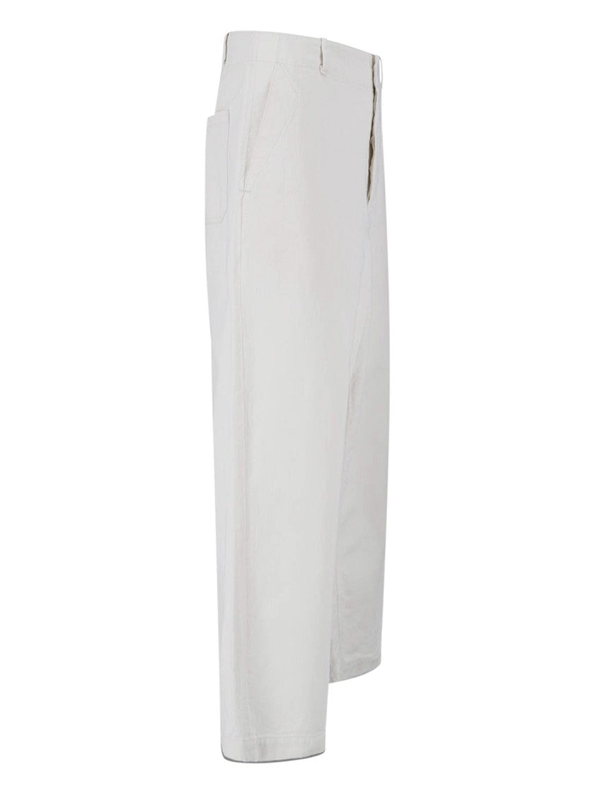 Kaptain Sunshine White Water-Repellent Cotton Drill Trousers