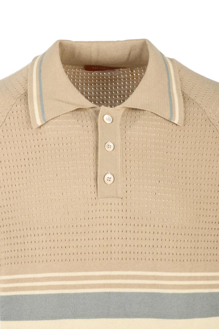 Daniele Fiesoli Knit Polo Shirt - Beige