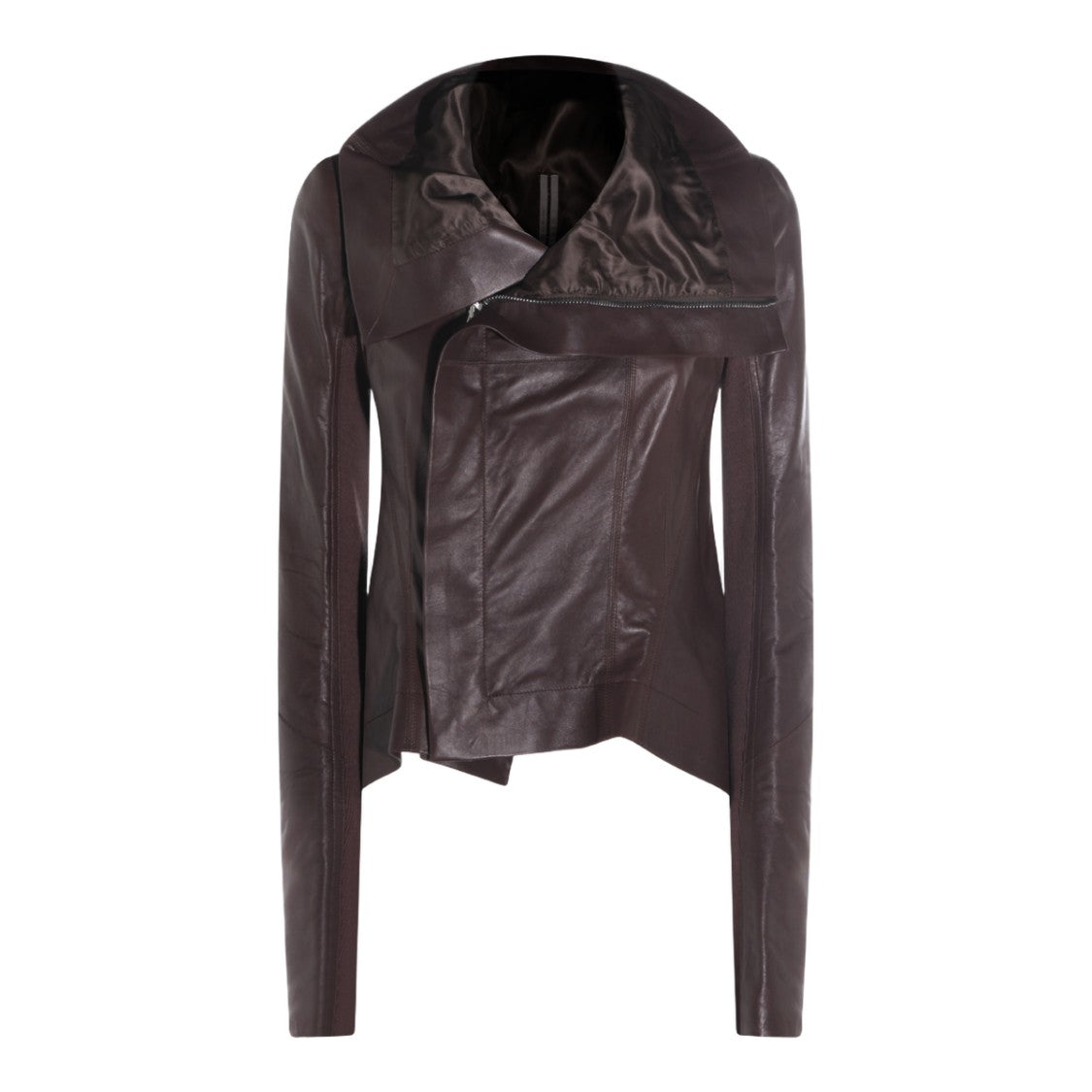 Rick Owens Black Oversized Jacket With High Collar