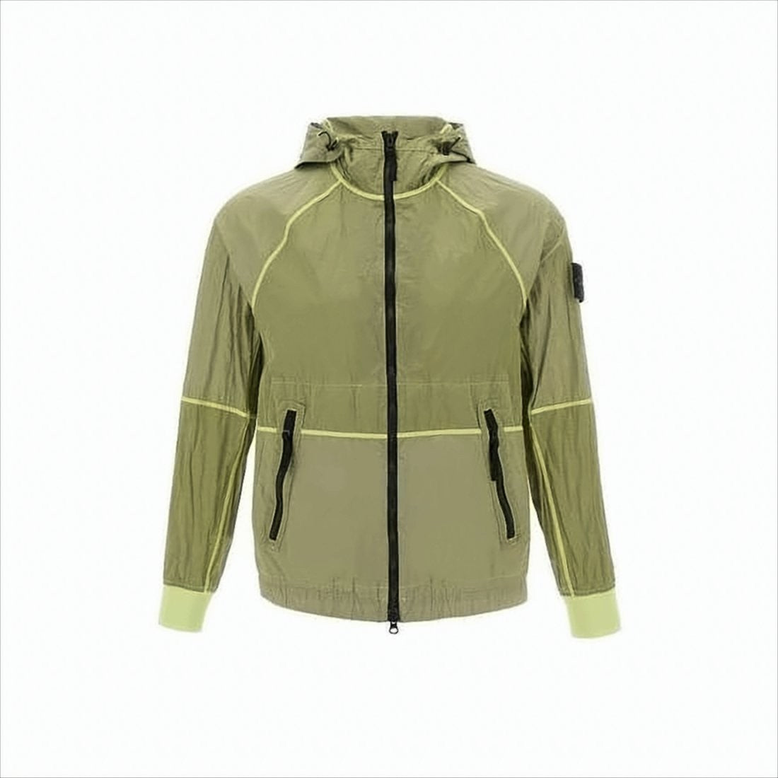 Stone Island Hooded Lightweight Green Jacket