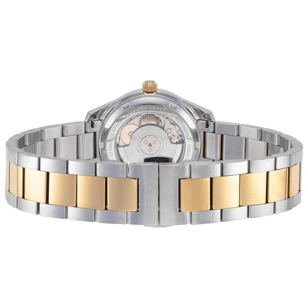 Versace Greca Classic Automatic Wristwatch With Two-Tone Bracelet