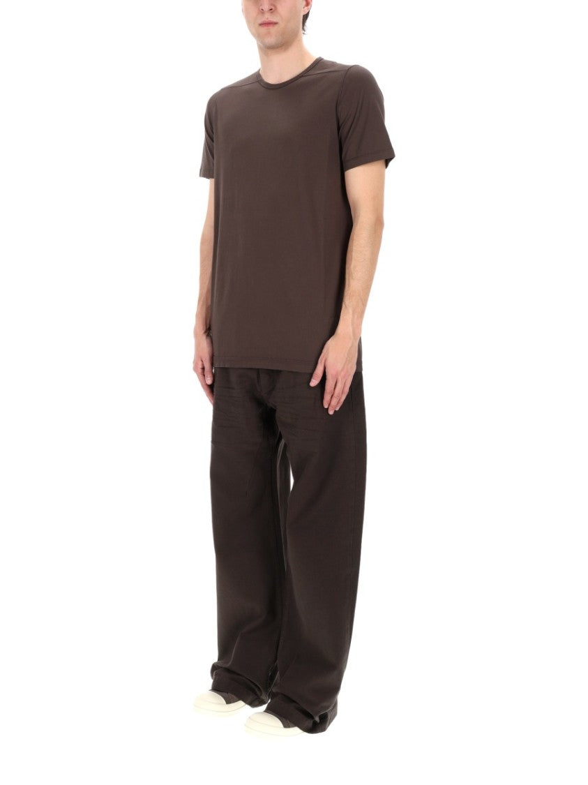 Drkshdw By Rick Owens Deep Brown Geth Wide-Leg Cotton Jeans