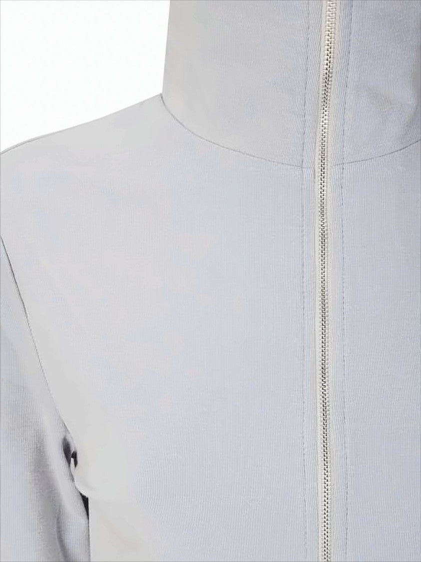 Our Legacy Cropped Long-Sleeve Top With High Stand Collar