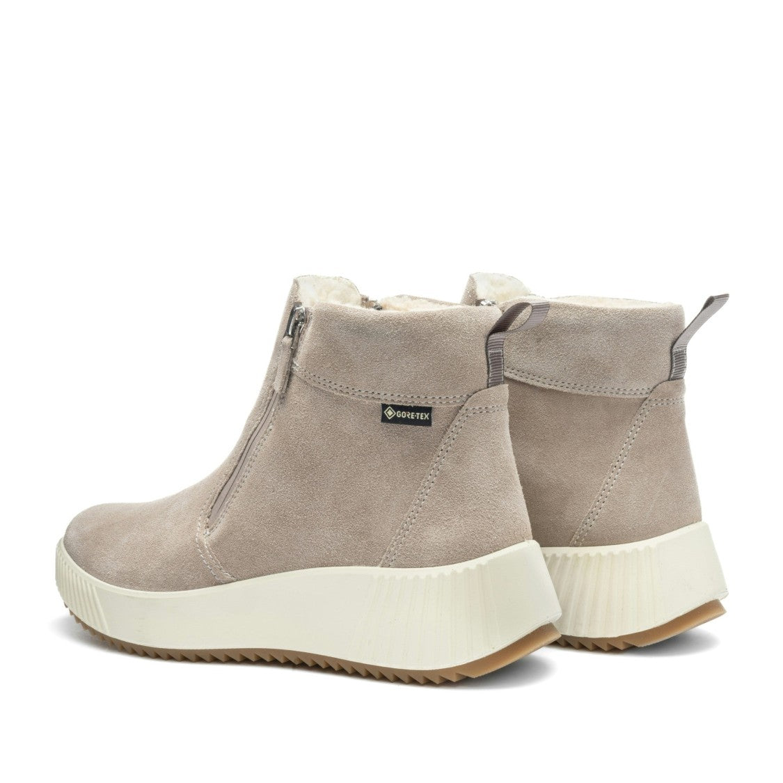 Ara Beige Davos-St Suede-Like Boots