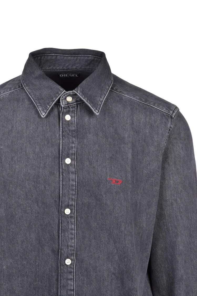 Diesel Grey Faded Crewneck Shirt
