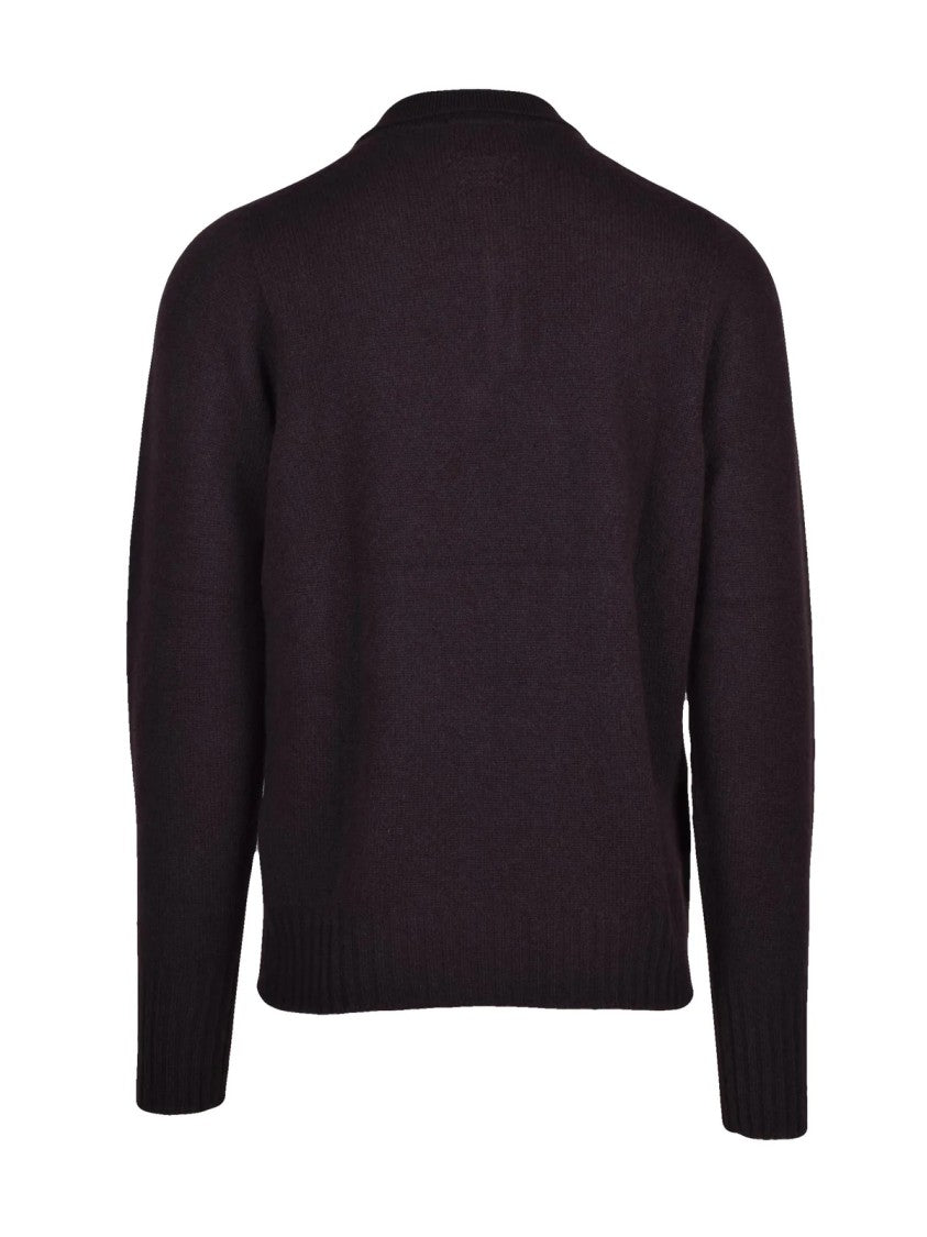 Drumohr Brown Lambswool Polo Shirt