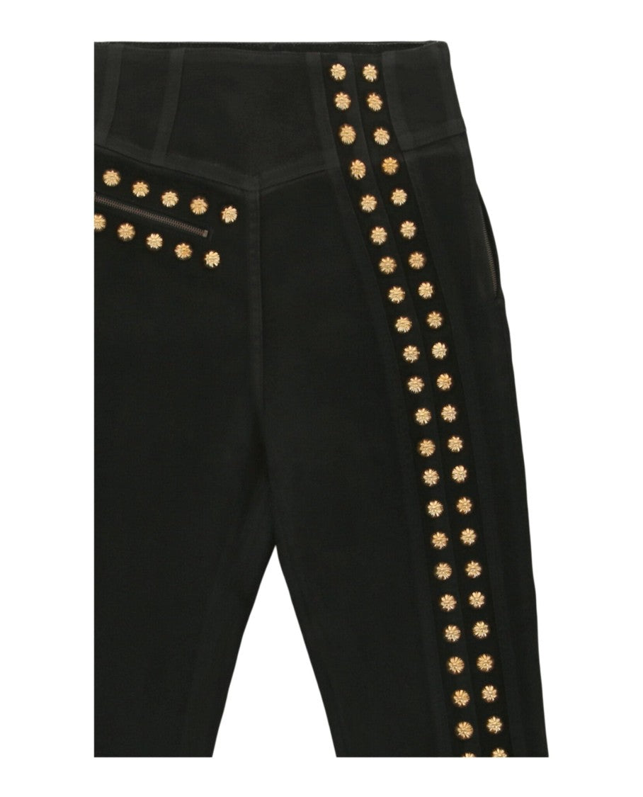 Gucci Coated Denim Pant With Studs