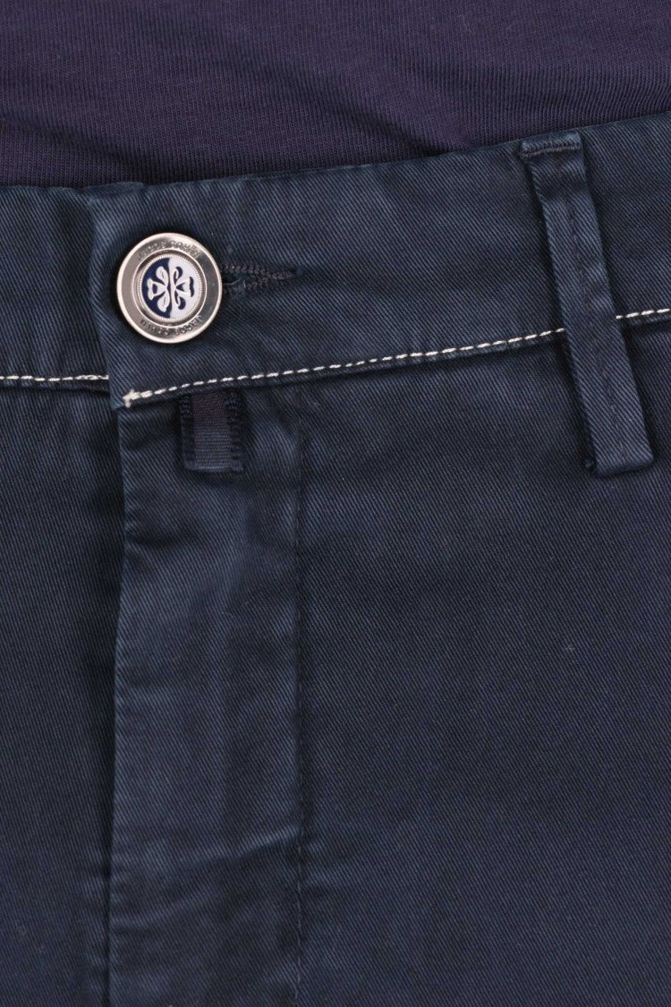 Jacob Cohen Five-Pocket Cotton Drill Pants With Button Details