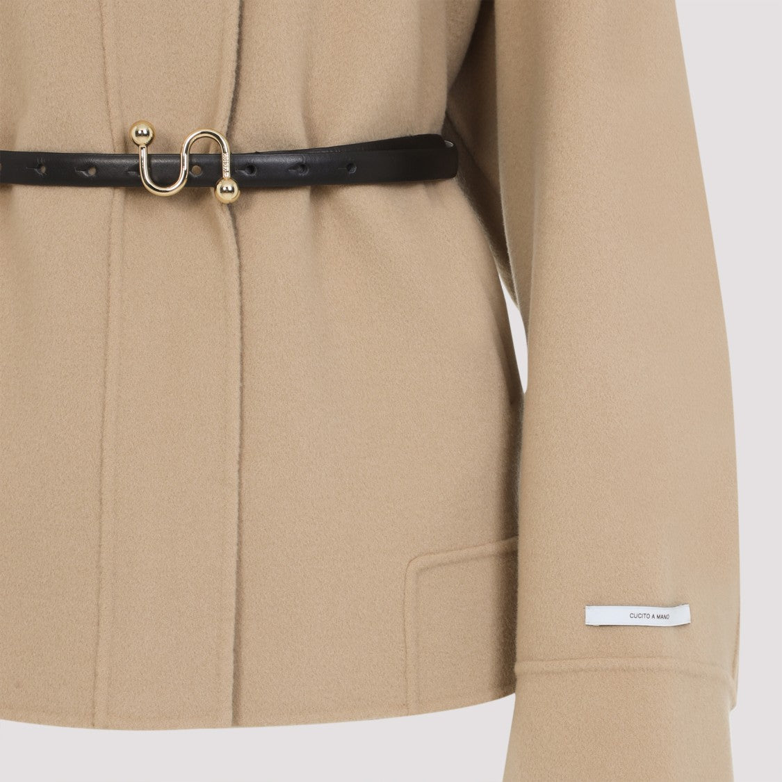 Sportmax Camel Brown Virgin Wool Cantore Jacket