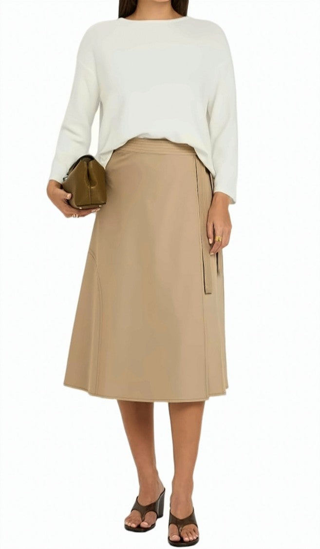 Max Mara Mmlrane Flared Skirt With Elasticated Waist