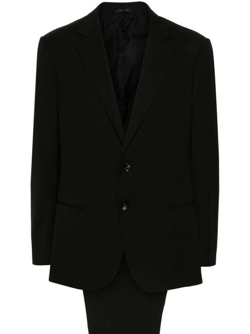 Giorgio Armani Tailored Black Wool Suit