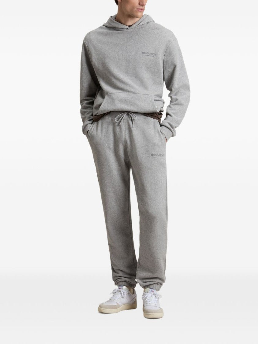 Woolrich Sweatpants With Elasticated Ankle Cuffs And Subtle Logo Print