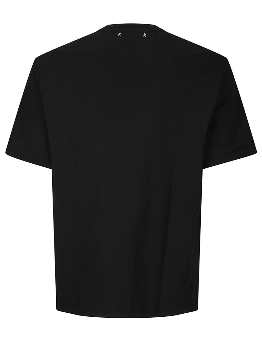 Golden Goose Distressed Cotton Jersey Tshirt
