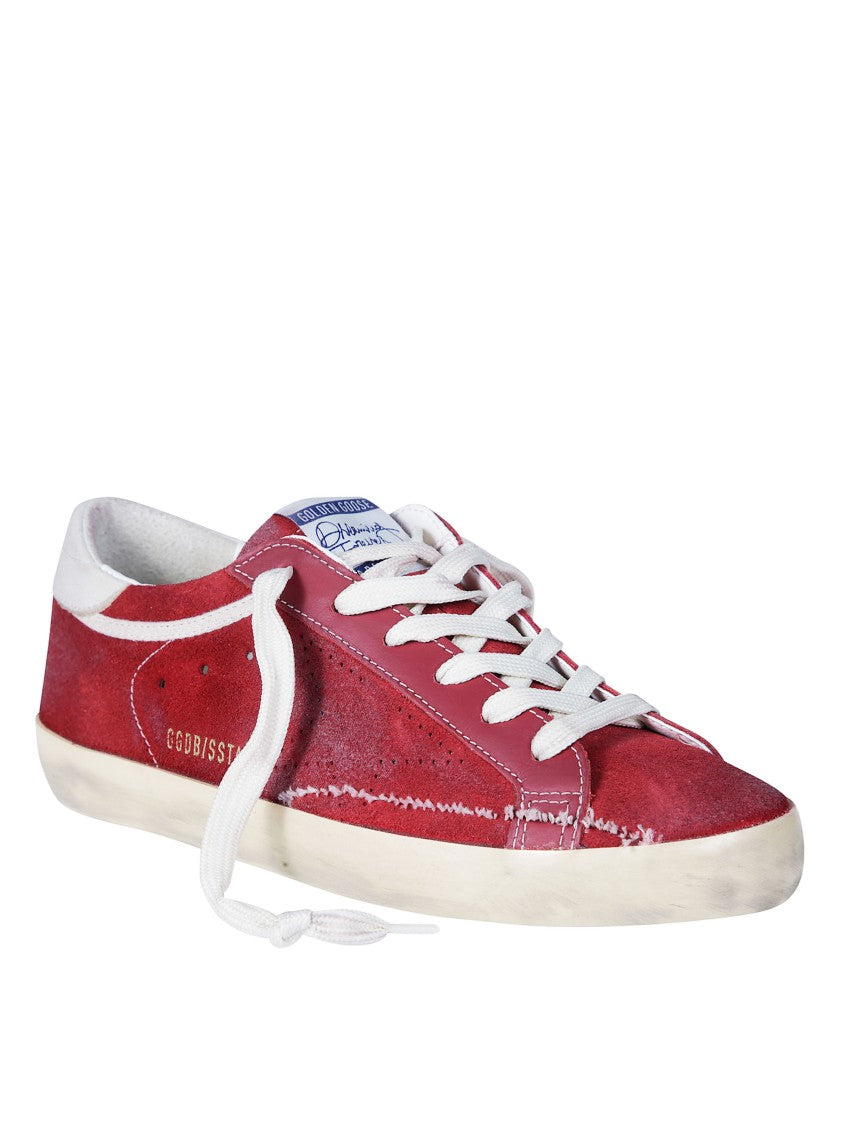 Golden Goose Super-Star Suede Upper Toe Tongue Perforated Sneakers
