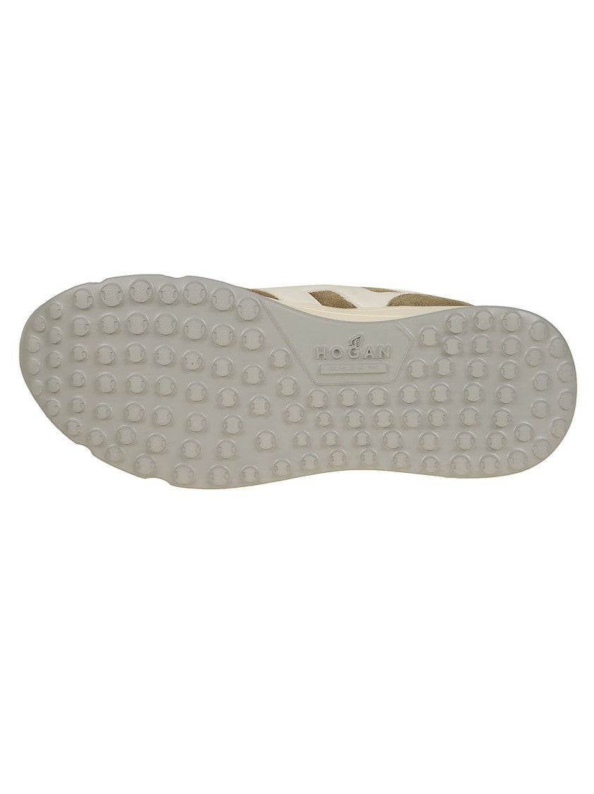 Hogan Brown Hyperlight Calf Leather Suede Sneakers