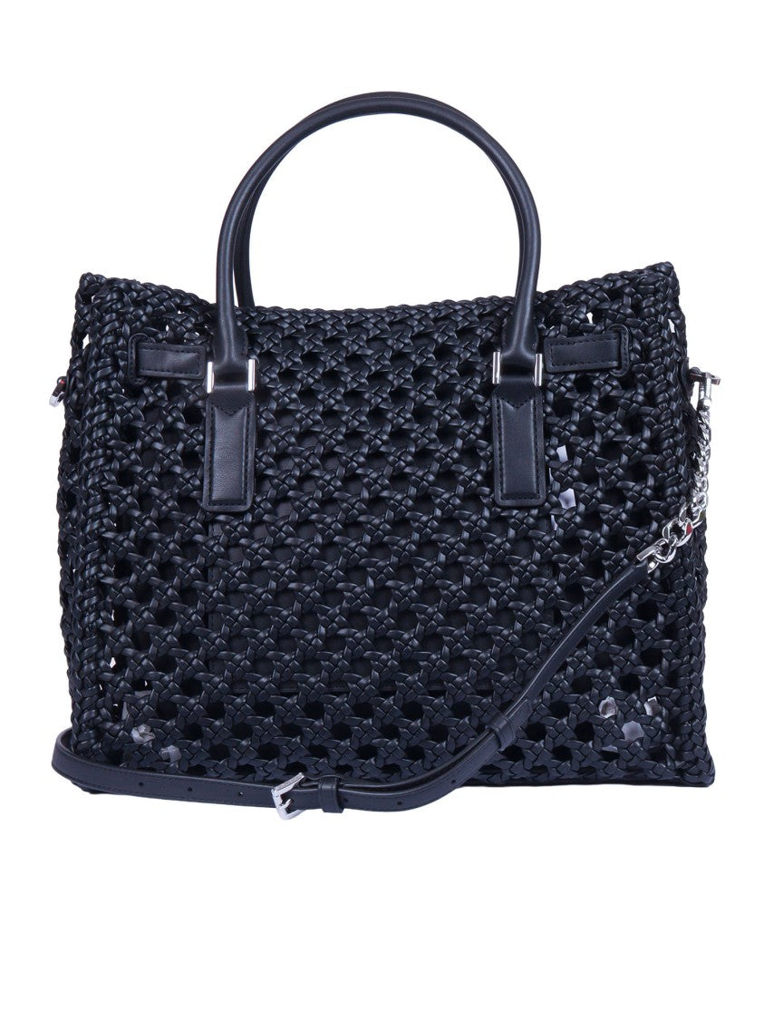 Michael Kors Oversized Woven Chain Satchel