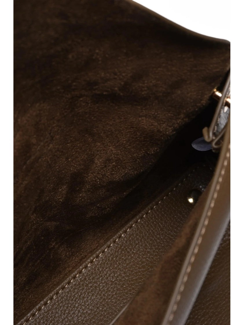 Ermanno Firenze Vally Magnetic Closure Shoulder Bag With Structured Silhouette