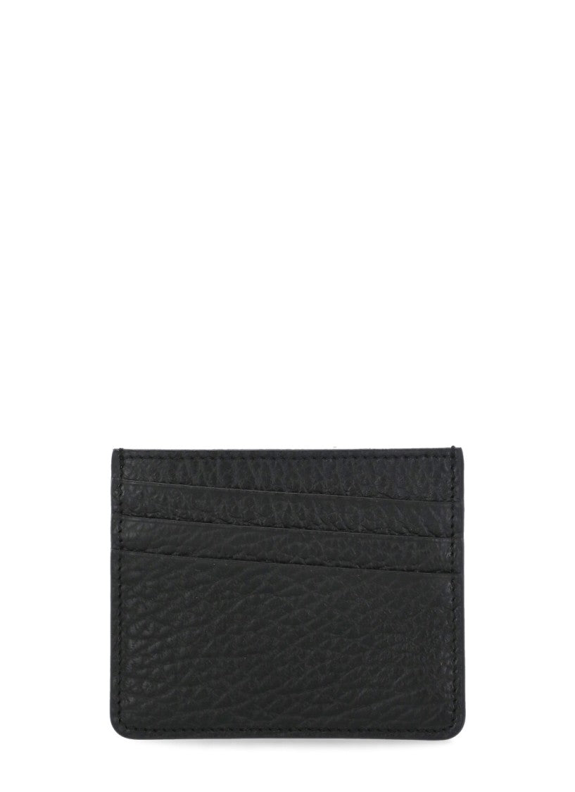 Maison Margiela Black Embossed Leather Card Holder