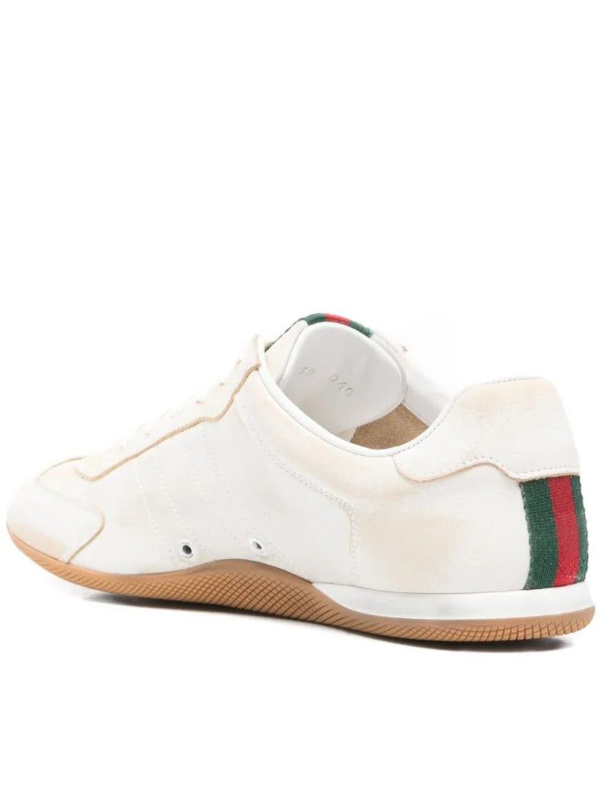 Gucci Off-White Shift Low-Profile Minimalist Sneakers