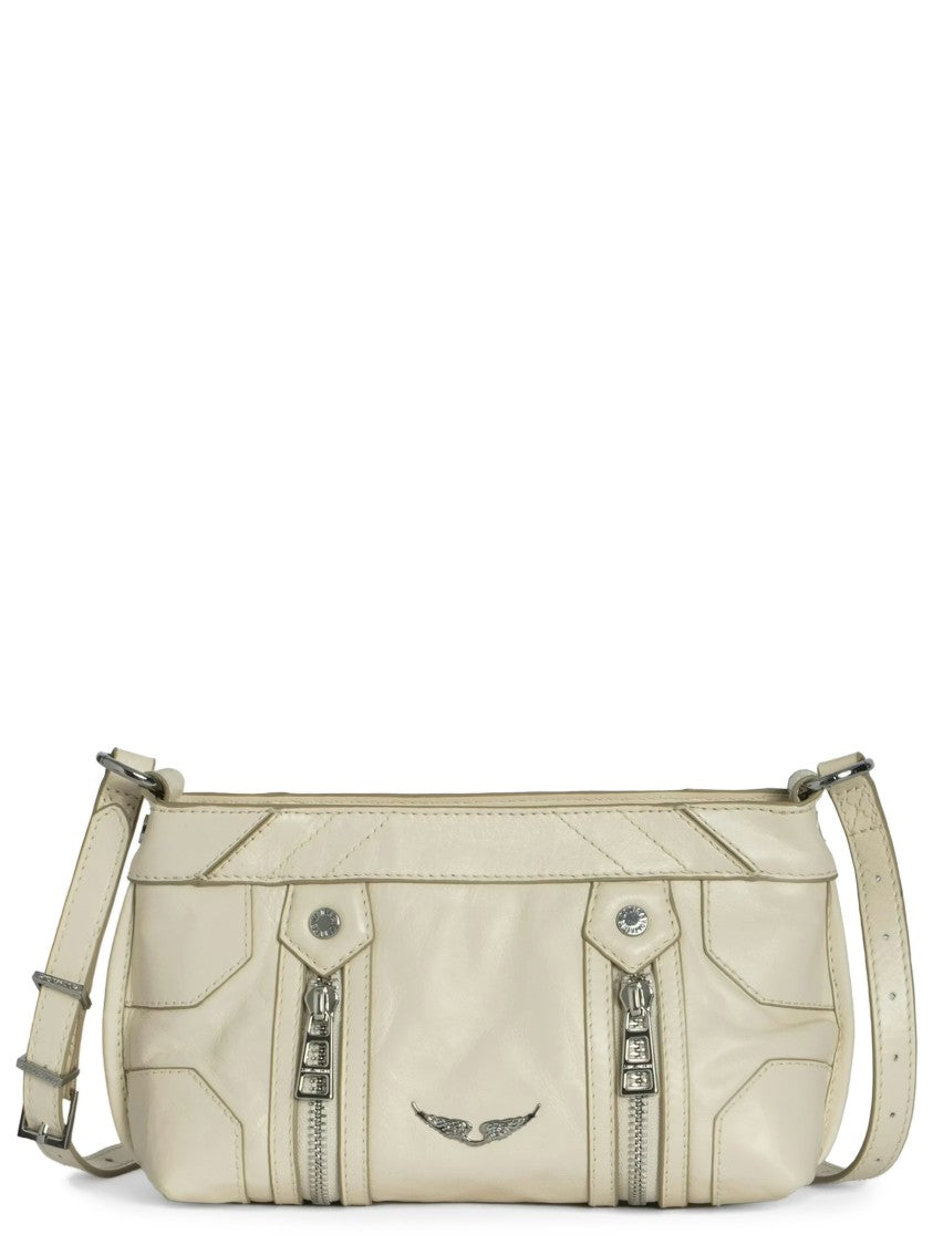 Zadig & Voltaire Ivory Sunny Mood Vintage Patent Shoulder Bag