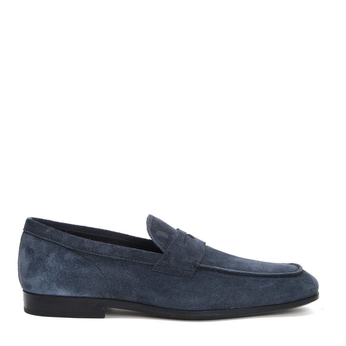 Tod's Blue Suede Moccasin
