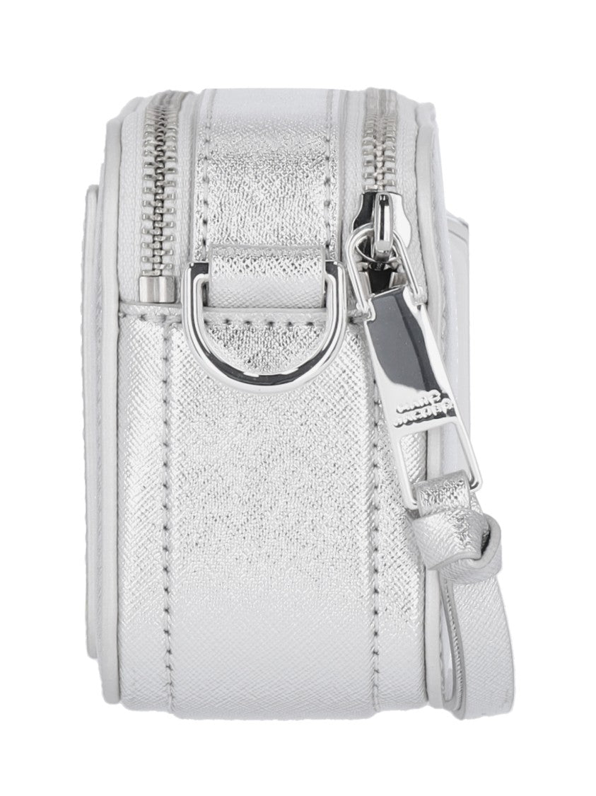 Marc Jacobs "Snapshot Dtm" Crossbody Bag – Silver