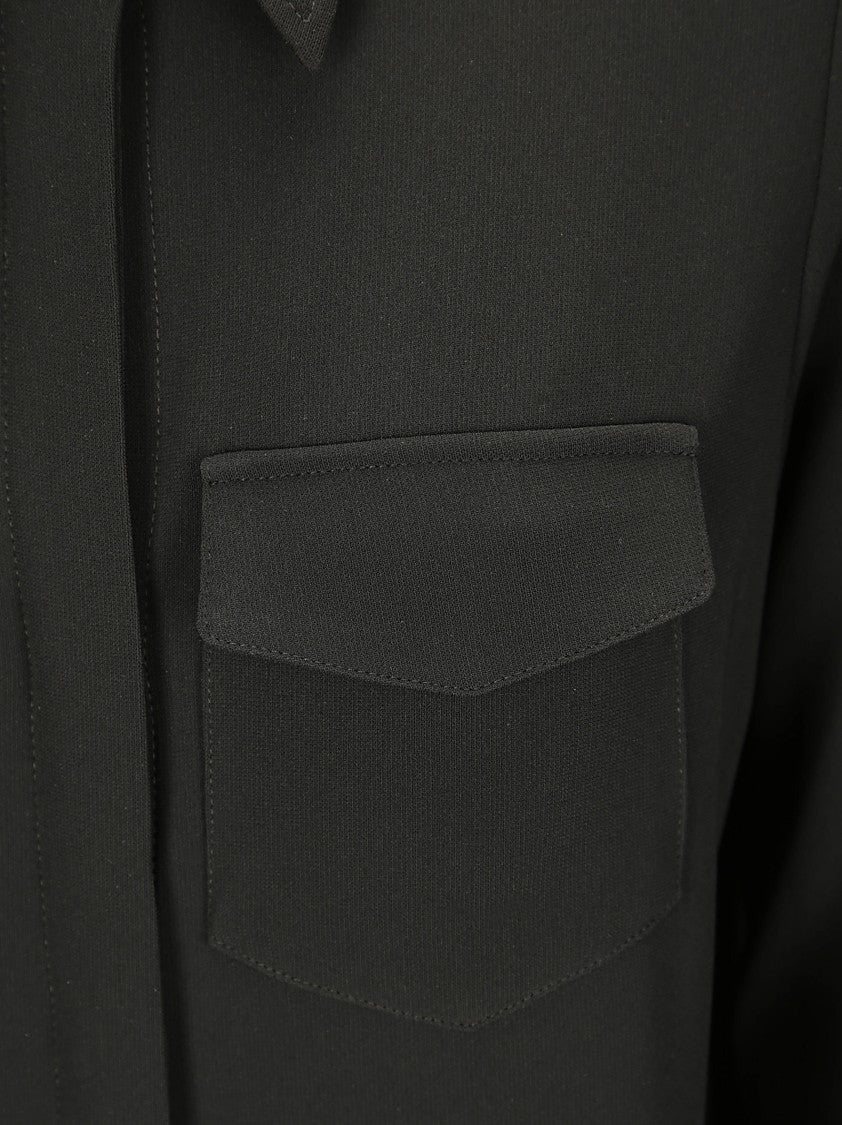 Alberto Biani Pure Silk Maxi Shirt Dress