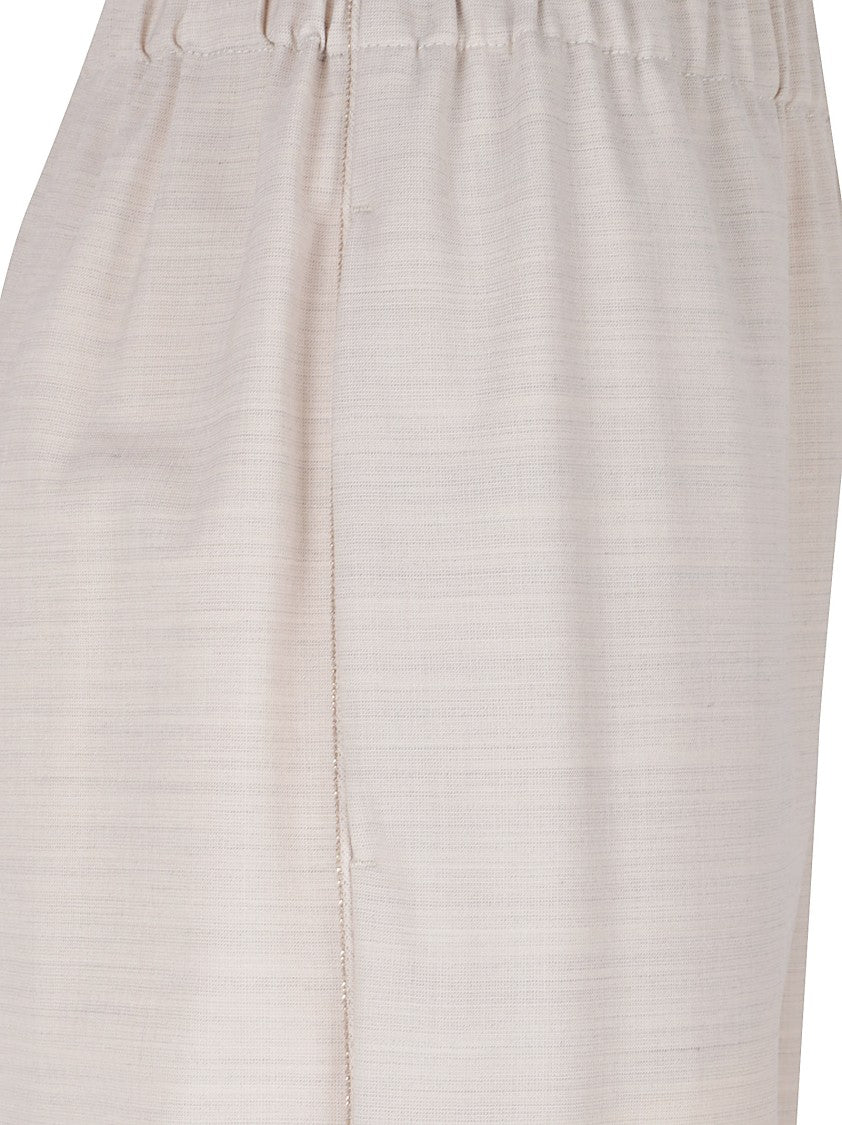 Fabiana Filippi Wool Wool-Blend Elasticated Straight-Leg Pants