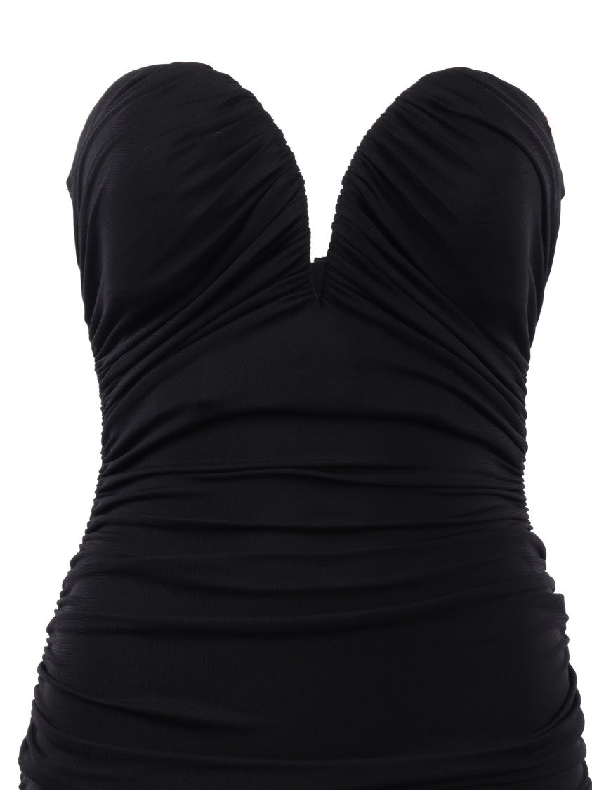 Elisabetta Franchi Strapless Ruched Mini Dress