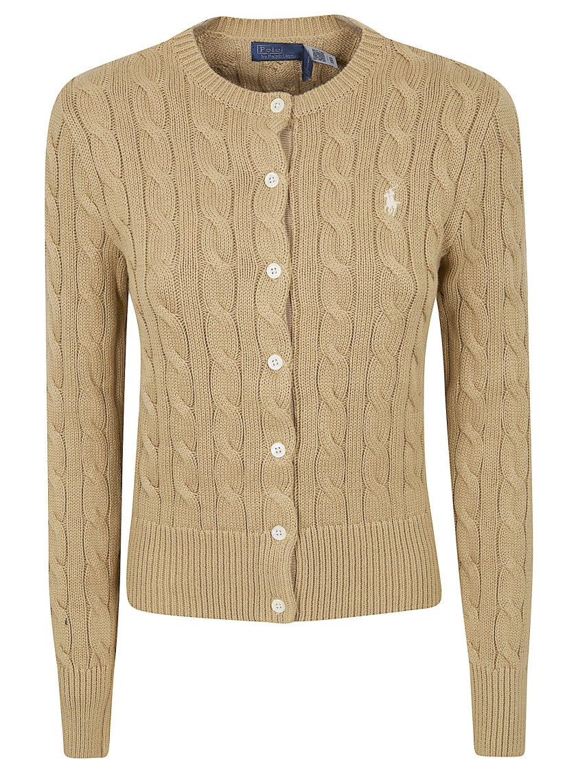 Polo Ralph Lauren Cable Knit Cardigan With Button-Down Front