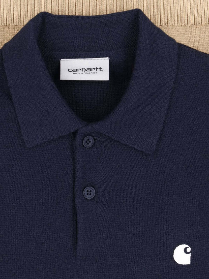 Carhartt Wip Multicolor Striped Viscose-Blend Long-Sleeve Polo Shirt