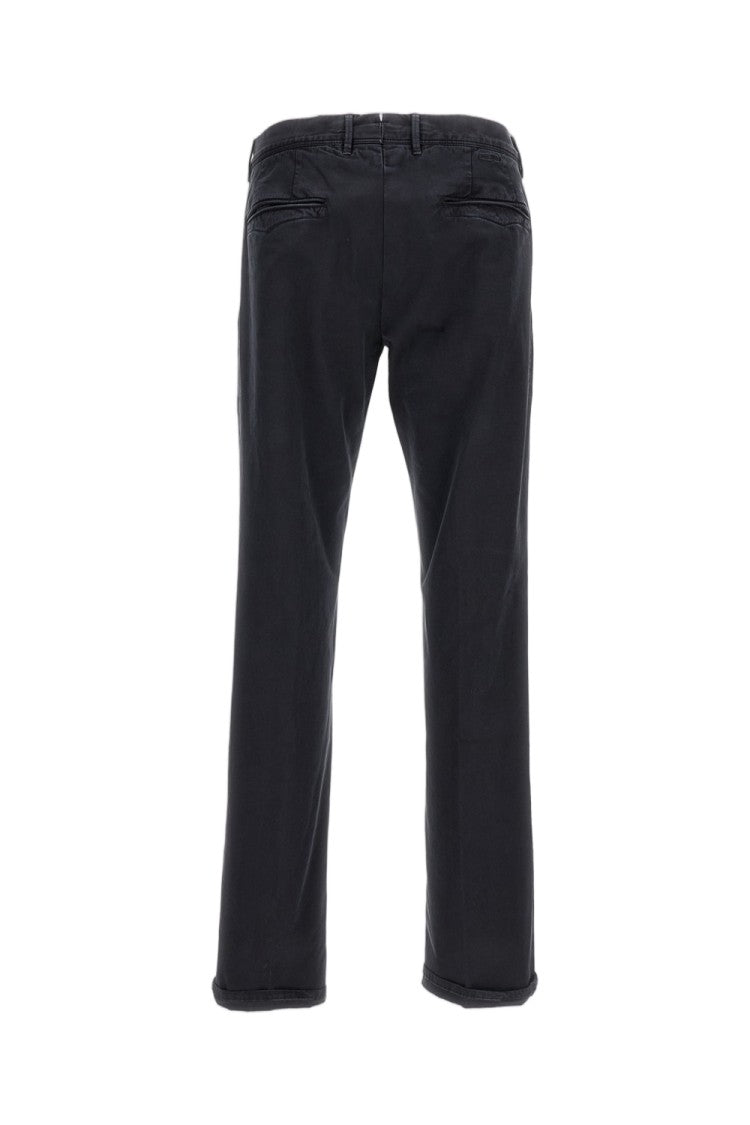 Incotex Blue Slim Fit Cotton Trousers